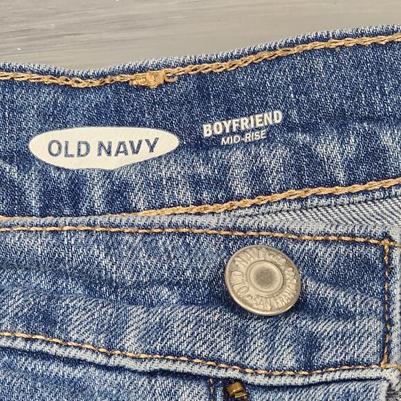 Old Navy Jeans Mid Rise Boyfriend Jeans Size 14 Relaxed - Picture 2 of 10